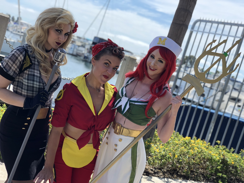 The Bombshells arrive in the form of Black Canary, the Flash, and Mera!